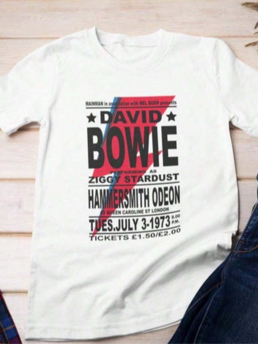 Vintage Bon Jovi T-Shirt, You Give Love A Bad Name, Short Sleeve T-Shirts For Adults, Vintage Style, Fashion Graphic Tees - 白色 - 查看 1