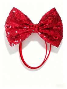 1 pièce Bandeau à nœud mignon pour animal de compagnie, assorti pour chiot heureux, vêtements pour chien, accessoires de photo et de costume adorables et amusants pour chien/chat, coiffe décorative douce et respectueuse de la peau pour la photographie d'animaux de compagnie et les fêtes, pleine d'ambiance de Noël/anniversaire/Saint-Valentin/rendez-vous - Multicolore - Voir 6