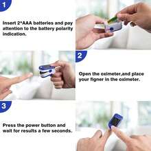 Precision Pulse Oximeter - Monitor Your Health In Real Time And Easily Keep Track Of Your Physical Condition-Perfect For Home And Fitness Use! (Navy Blue) ﻿ - View 6