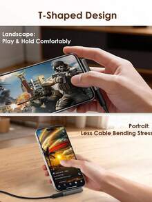 Foldable Phone Stand Charger Adapter, Type-C To Lightning/USB-C, Lightning To Type-C, 240W PD Stand Adapter With Foldable Phone Stand Extension, For Data Transfer On Smartphones, Tablets, Laptops - Multicolor - View 5