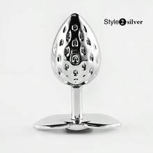 1pc, Strawberry Shaped Metal Anal Plug, Butt Plug, Dildos, Adult Women Toys, Adult Men Toys, Adult Pleasure, Sexual Wellness, Sex Toys - one-size - View 3