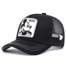 Mũ lưỡi trai lưới Disney Mickey Mouse & Donald Duck, có thêu hình hoạt hình, điều chỉnh được, thoáng khí, chống nắng, thích hợp sử dụng ngoài trời. - Mũ lưỡi trai - Xem 7