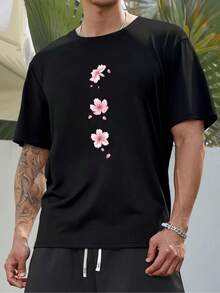 Camiseta con Estampado Nuevo para Hombre, Sudadera Casual, TALLA GRANDE - Negro - Ver 2