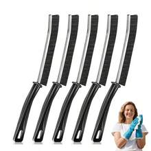 Multi-5 Pcs Crevice Cleaning Brush,Hard Bristle Gap Brush,Multifunctional For Bathroom Household Kitchen Tiles Window Crevice Cleaning Tool,Spring Cleaning,House Cleaning,Home Cleaning,Mother's Slay Home - Black-5 Pcs - View 11