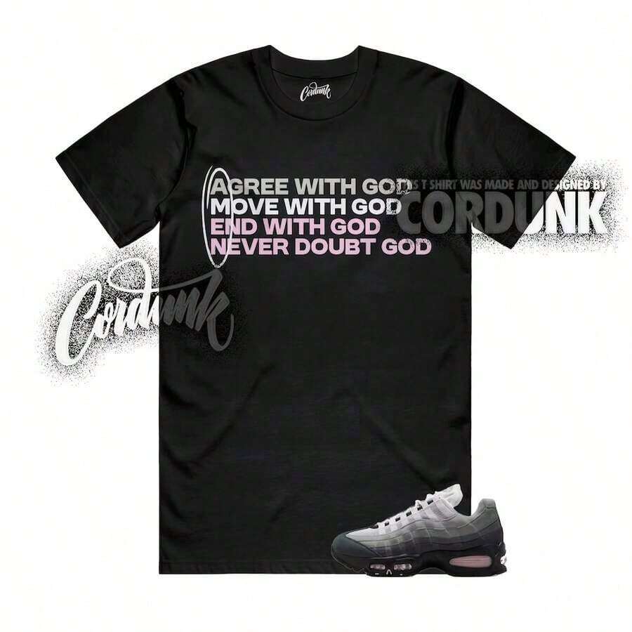 95 Rosa Foam OG Big Bubble White Black Silver Match T-Shirt AMEN - 黑色 - 查看 1