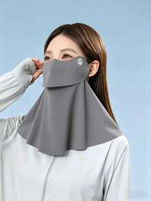 1 chiếc khẩu trang uống được, bảo vệ cổ, chống nắng, khẩu trang lụa băng, không đường may, chống tia UV, thoáng khí khi dùng ngoài trời, che nắng, có thể giặt được - Phiên bản nước uống - Xem 15