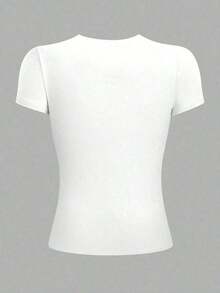 Camia Women's T-Shirt, Round Neck, Short Sleeve, Graphic Print, City Names, CALIFORNIA Los Angeles, United States. Round Neck, Short Sleeve, Spring/Summer, Everyday Wear. Suitable As A Gift. Women's T-Shirt. Blouses > Elegant. Boho Chic. Women's T-Shirt, Soft And Breathable: Perfect For Vacations, Travel, And Festive Occasions, And Suitable For Wearing In Multiple Seasons. - 白色的 - 查看 2