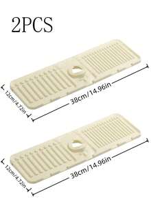 Tấm chắn nước bằng silicon cho vòi nước, thiết kế chống bắn nước, cạnh hẹp có thể cắt tỉa, thích hợp cho bồn rửa phòng tắm, bồn rửa nhà bếp, giá để chén đĩa, v.v. - Nhiều màu - Xem 14