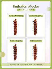 1pc/5pcs 16 Inch Heat Resistant Synthetic Curly Braided Hair Extensions Black Brown Chocolate Multicolor Spiral Fashion Wavy Braided Hair High Temperature Wavy Braided Hair For Women Christmas Daily Cosplay Accessories - Rust Brown - View 9