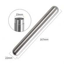 1 pièce Tube d'humidification de cigare en acier inoxydable, portable et raffiné | Robuste et durable, tube de rangement idéal, cadeau de fête idéal pour les amis et la famille pour Halloween et Noël - A - Voir 9
