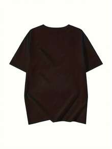 Women's Short-Sleeved T-Shirt With Cartoon Anime Print, Versatile And Stylish - Hitam - View 3