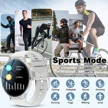 Smartwatch With Wireless Calling/Dialing, Multiple App Reminders, Suitable For Men And Women, Sports Watch, Customizable Wallpaper, Holiday & Birthday Gift - Multicolor - View 9