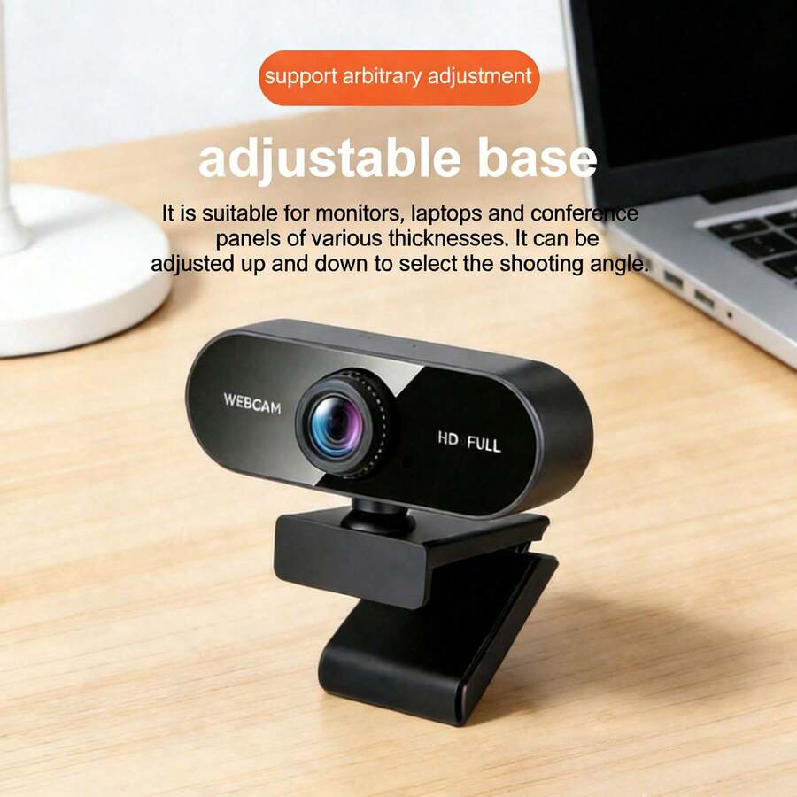 1080P High Definition, Auto Focus Zoom, Supports Macro Shooting; 360° Rotatable Adjustable Angle, USB Plug And Play No Battery Required; Compatible With Computer, Laptop, Smart TV, Meets Online Classes, Video Conferencing, Live Streaming Multiple Scenarios, Fashionable Appearance. - View 1