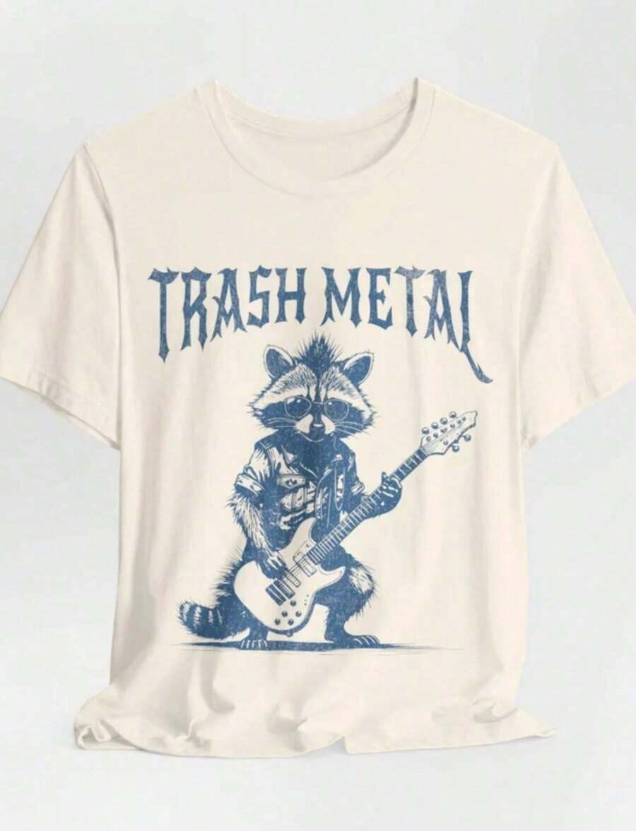 Camiseta Trippi Troppi, Camiseta con meme italiano 'Brainrot', Camiseta de gato raro, Camiseta de gato divertida, Humor viral, Camiseta unisex de animal lindo, Camiseta unisex estilo vintage urbano, Camiseta unisex de algodón holgada de manga corta con cuello redondo, blusas para mujer, playeras de mujer, blusas casuales para dama. - Blanco 3 - Ver 1