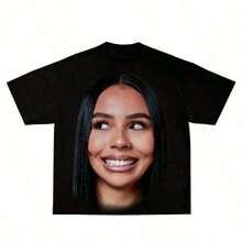 1 Piece Mariah Scientist Rapper Young Hip-Hop T-Shirt For Men And Women, Classic Women's T-Shirt With Free Thugs Print, Crew Neck, Short Sleeve, Y2K Vintage Streetwear Style, Oversized Graphic Cotton T-Shirt For Women, Loose And Comfortable, 180g 100% Cotton, All Designs Are Printed. Unisex. - A15 - 查看 2