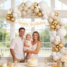 Set de 48 piezas/24 piezas de globos de látex blancos, champán, dorado metálico y transparentes de 10 pulgadas, kit de arco de globos adecuado para bodas, duchas nupciales, cumpleaños, aniversarios, bautizos y decoración de fiestas - Multicolor - Ver 5