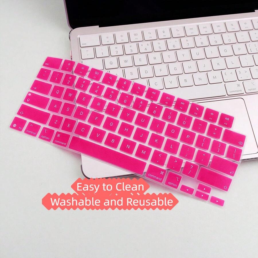 1pc Fashion Multi-Color English Keyboard Protector, Compatible With MacBook Neo 13-Inch (A18) Pro 2026 Model A3404 512GB With Touch ID, Anti-Slip Anti-Oil, Comfortable Typing, Multiple Colors Available