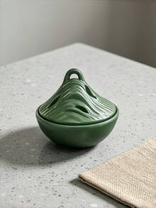 1個山形陶瓷香爐，現代奢華石材紋理桌面家居裝飾，適用於客廳、玄關及居家陳列，砂岩/深褐色 - 蒼山 - 查看 2