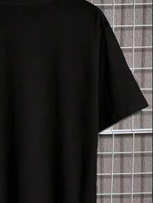 Quick-Dry T-Shirt With Lightning Bolt And Number 7 Graphic Print - 100% Polyester Knit Fabric, Breathable, Crew Neck, Casual, For Summer Outdoor Sports And Everyday Wear, Bold Design T-Shirt, Durable Fabric T-Shirt, Y2k T-Shirt - 白色 - 查看 4