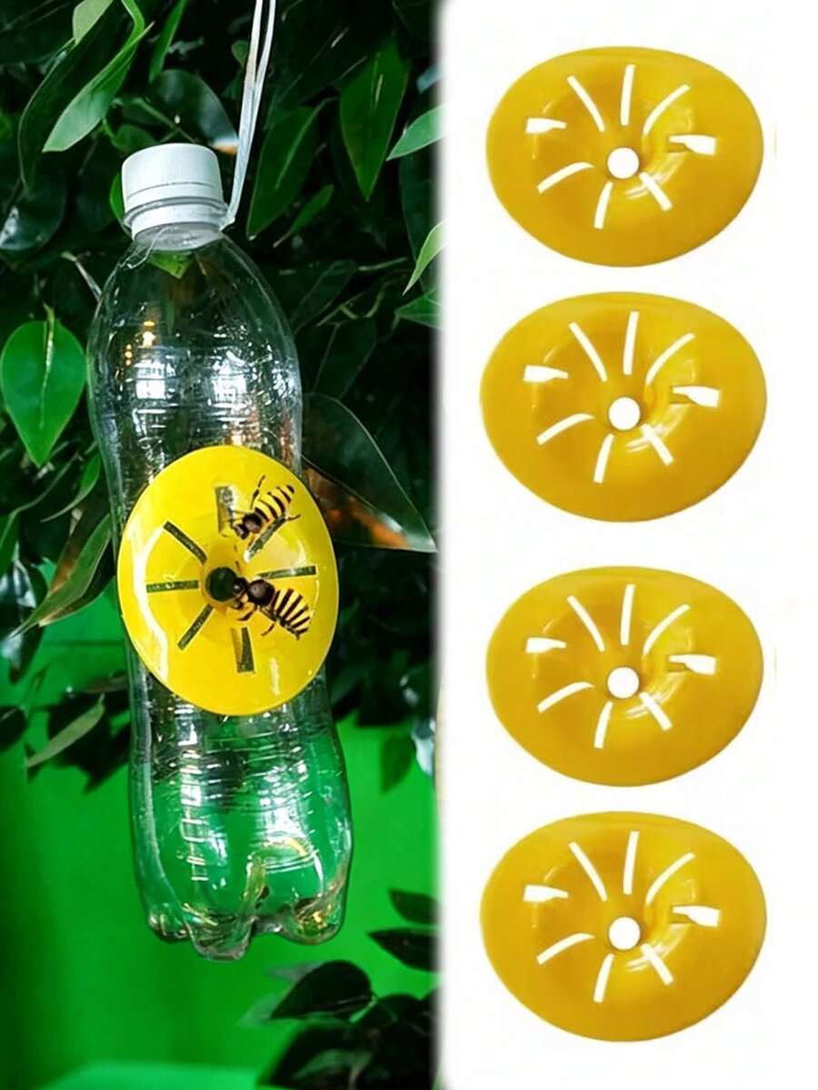 7件套可重复使用户外蜜蜂和黄蜂诱捕器,漏斗式,园艺和农业养蜂配件,黄蜂漏斗 - A - 查看 1