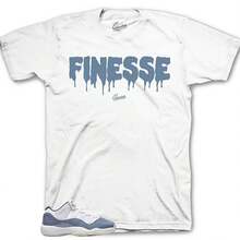 Camisetas deportivas a juego con el modelo Retro 11 Diffused Blue - Finesse Shirt - forma - Ver 1