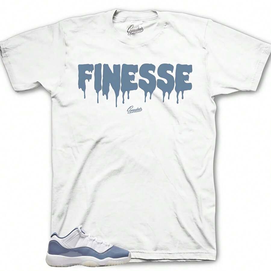 Camisetas deportivas a juego con el modelo Retro 11 Diffused Blue - Finesse Shirt - forma - Ver 1