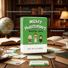 Mighty Philosophers Educational Card Set | Fun & Interactive Game, Great For Encouraging Critical Thinking & Discussion - Multicolor - View 9