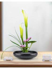 花藝插花底座 吸盤式花藝固定器 塑膠花蛙與花針 花卉裝飾用 花瓶固定底座 適用派對餐桌中心裝飾、婚禮與派對 - 多款 - 查看 7