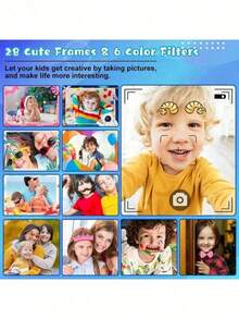 1 Piece Kids Digital Camera With Selfie Function, Video Recording, USB Charging, Holiday Gift For Children - Multicolor - View 6