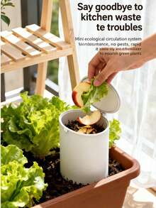 Outdoor Composting Bins, Compost For Garden And Fermentation Tools For Converting Kitchen Waste Into Fertilizer, Are Gardening Tools That Enrich Soil Both Indoors And Outdoors. The Creative Design Of These Tools Is Simple To Install And Operate. - Multicolor - View 10