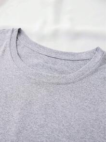 Camiseta de Talla Grande para Mujer con Frases Inspiradoras de las Escrituras - Cuello Redondo, Manga Corta, con Afirmaciones Positivas y Versículos Bíblicos, Ropa de Fe Cristiana Lavable a Máquina para Primavera, Verano y Otoño - Gris - Ver 4