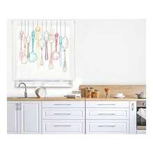KIWI | Translucent Digital Roller Blind For Kitchen, Model C-Cutlery, Sizes From 90 To 170 Cm Wide X 180 Cm High, Thermal Insulating Digital Roller Blind - C-cutlery - View 3