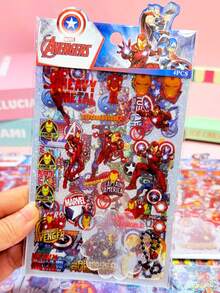 Marvel Bộ sticker Guka Handsome dành cho trẻ em, sticker tự làm, sách hoạt động, sticker khen thưởng, đồ thủ công giáo dục, sổ lưu niệm. - Nhiều màu - Xem 13