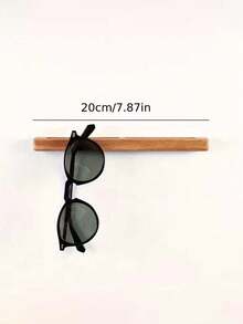 1pc Wooden Decorative Glasses Holder, Suitable For Entryway; 1pc Wooden Glasses And Keys Storage Rack; 1pc Modern Minimalist Wall-Mounted Storage Rack; 2pcs Multi-Functional Storage Boxes, Suitable For Hallway And Entryway, Fashion Glasses Storage Box, Glasses Storage Rack, Glasses Holder,Bedroom Room Decor,Back To School - Multicolor - View 3