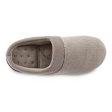Isotoner Womens Terry And Satin Slip On Cushioned Slipper With Memory Foam For Indoor/Outdoor Comfort - Cục đá - Xem 4