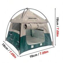 1 buah Tenda Hewan Peliharaan Kecil Berwarna-warni, Cocok untuk Hamster, Sugar Glider, dan Burung Beo, Habitat Persembunyian yang Bernapas, Tempat Persembunyian dan Sarang yang Nyaman di Dalam Kandang - Satu-Ukuran - View 5