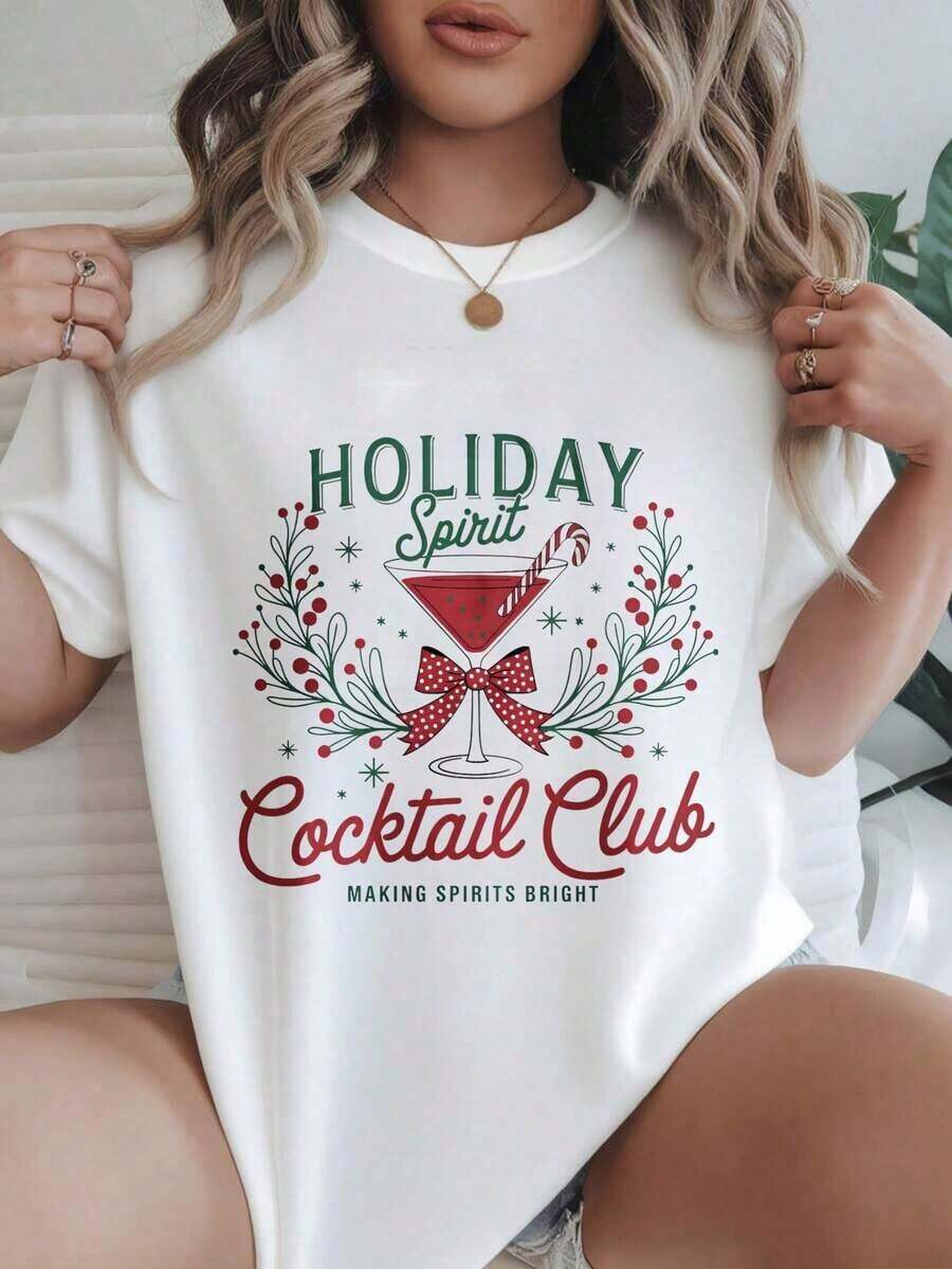 Camiseta Casual de Manga Corta para Mujer - Estilo Vacacional, Ideal para Fiestas y Eventos, Cuello Redondo, Top de Verano, Lavable a Máquina, Camisetas para Damas, Ropa Casual, Aspecto Moderno, Ajuste Cómodo
-Blanco - Blanco - Ver 1