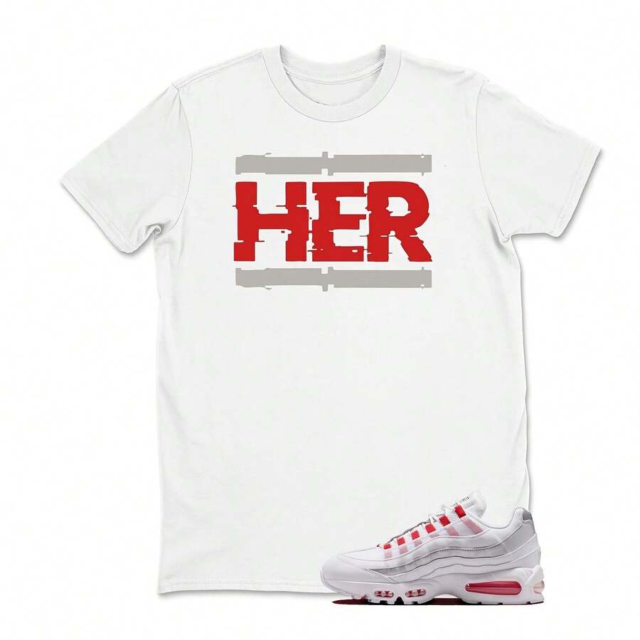 Camiseta HER Sneaker para combinar con las Airs Maxs 95 Big Bubble England, para adultos y niños. - forma - Ver 1