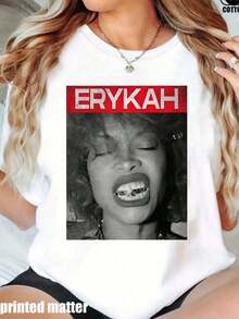 Camisetas Gráficas Y2k para Mujer, Camisetas Oversized de Verano para Mujer, Tops de Algodón para Mujer, Camisetas de Color Sólido, Camisetas Casuales Estampadas de Cuello Redondo de Talla Grande para Mujer, Adecuadas para el Hogar, Deportes y Compras, Suaves y Cómodas, Adecuadas para Primavera y Verano, Tops para Mujer, Regalos para Mujer, Regalos de Carnaval 2026 - Blanco - Ver 6