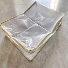 網格床品 4 件/1 件收納袋，大容量家用衣物收納袋，可視床品收納袋，適用於秋冬 4 件套、衣物、毛毯和床底收納 - 彩色 - 查看 11