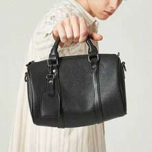 8VEL 1 pieza Bolso de mano casual de gran capacidad para negocios, bolso de embrague, bolso de muñeca, artículos esenciales para vacaciones, antirrobo, portátil, ligero, regalo, organizador de bolsos, carteras, bolsos, monedero, bolsos laterales, bolsos vintage, bolso de viaje, bolso de verano, bolso de primavera, bolso de maquillaje, regalo para hombres, regalo de Navidad, bolsa de viaje - Negro 2 - Ver 2
