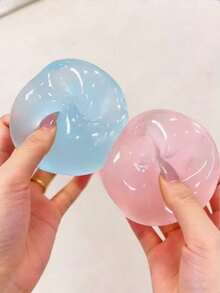 Juguete de rebote lento de unicolor transparente, material suave y apretable, adecuado para adultos, escritorio de oficina, decoración del hogar, fiestas, regalo ideal para el Día de la Madre/Cumpleaños/Navidad/Pascua/Acción de Gracias - Multicolor - Ver 4