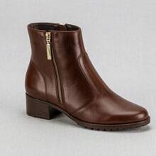 Women's Moleca Ankle Boot With Chunky Heel - Sophisticated - 咖啡棕 - 查看 1
