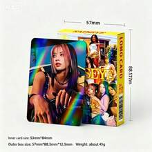 30 piezas Tarjetas holográficas del grupo femenino multinacional KATSEYE, tarjetas fotográficas coleccionables con láser, mercancía K-POP, tarjetas LOMO, Palito luminoso KATSEYE, Tarjeta fotográfica, K-Pop - tarjeta - Ver 8