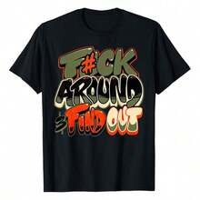 1 Piece Of Women's Fashion T-Shirt, Solar Orange Military Style, Super Soft And Breathable, Comfortable Fit, Versatile Style For Everyday Wear, Suitable For All Seasons. 180g 100% Cotton, Designs Are Fully Printed. Unisex. - 黑色 - 查看 7
