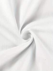 Talla grande, especial de Japón y Corea: Camiseta de manga corta para mujer de talla grande, nuevo estilo de primavera/verano, estilo coreano de ajuste holgado,  de color liso, top versátil y sencillo, top de moda y de  para mujer para el día a día, camiseta de color liso para mujer - Blanco - Ver 4