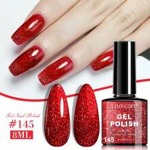 Limegirl 6-Color Ruby Red Gel Nail Polish Set, New Year Glow Removable UV/LED Gel Nail Polish Set, Home-Friendly, Suitable As A Gift For Women - Multicolor - View 15