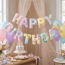 2D Flat, 2 Styles Felt Happy Birthday Banner - Racing Car And Princess Theme Pennant Decoration, Suitable For DIY Birthday Party Wall Decor, Craft Supplies (Non-Sewn) - A - View 9