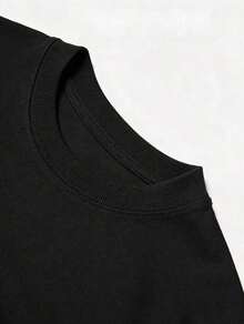 What I Need Cotton Graphic T-Shirt - Unisex Casual Crew Neck Short Sleeve, Soft And Breathable 100% Cotton, Loose Fit, S-XXXL, Black With White Print, Perfect For Casual Wear Y4L8 - 黑色 - 查看 3