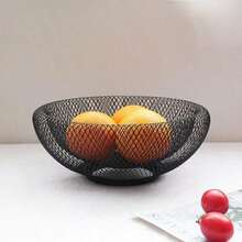 Durable Metal Fruit Storage Basket, Iron Art Fruit Basket, Breathable Snack Bowl, Kitchen Fruit Bowl, Countertop Fruit And Vegetable Basket, Space-Saving, Sturdy And Durable, Not Easy To Deform. It Is A Home Decoration Item That Matches A Variety Of Home Decoration Styles, Suitable For Use In The Kitchen, Living Room, Bedroom, Dining Room, Folk House, Pantry And Dining Table. A Must-Have For Modern Kitchens, Kitchen Accessories And Kitchen Storage Organizers. It Is Also An Ideal Gift For Housewarming, Festivals, Mother's Day And Father's Day. - View 10